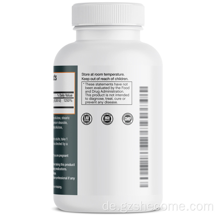 Vitamind3 unterstützt Muskelgesundheitshaar -Vitamine für Frauen